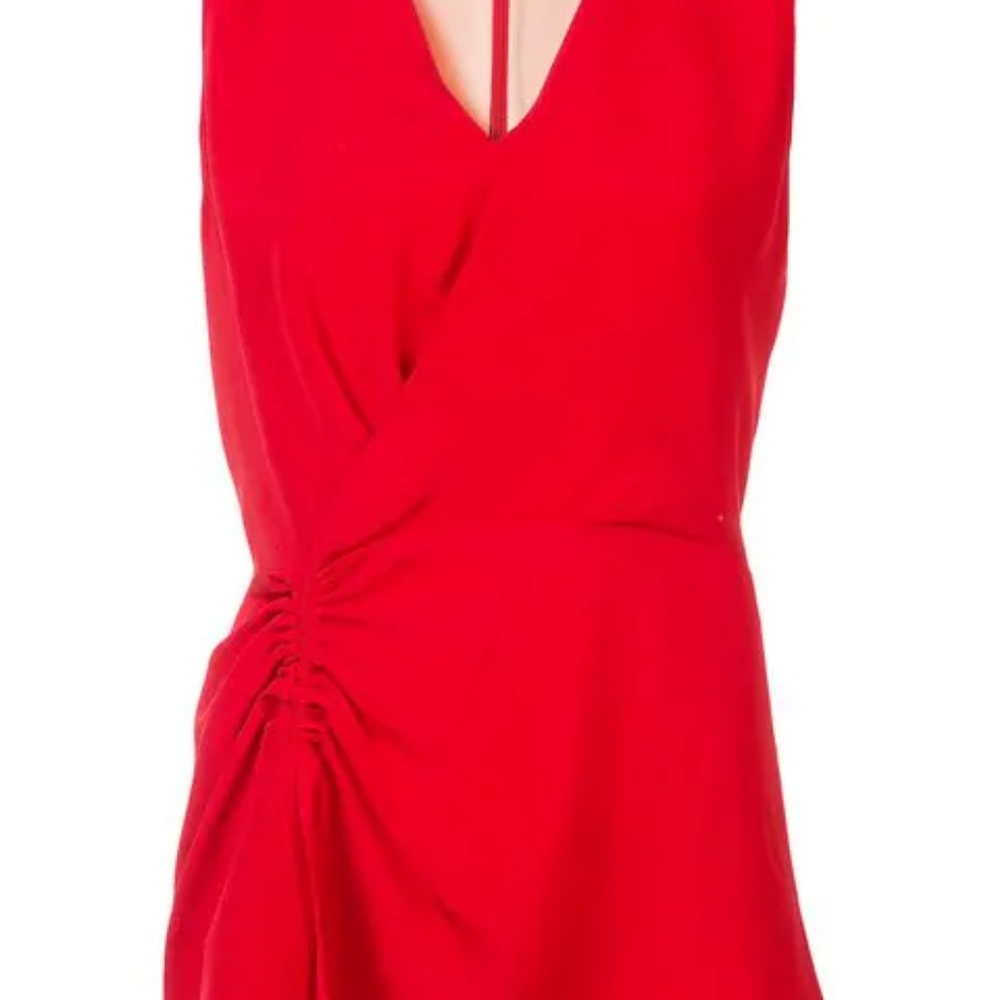 Derek Lam  sleeveless Asymetrical Rushed blouse